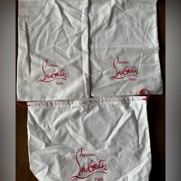Louis Vuitton Dust Bag Assortment - White, Cream, Black